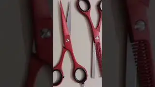 Introducing new style Professional Barbers Hair Cutting scissor kit in Red Color from badil