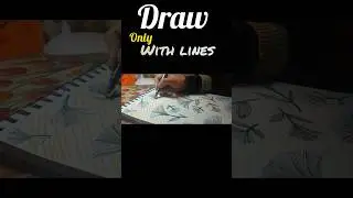 2/30 30-Days Art Challenge ✍️Drawn using only lines. #ArtChallenge #30DaysArt# #DailyArt