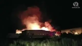 Fire engulfs HTI office in Cavite