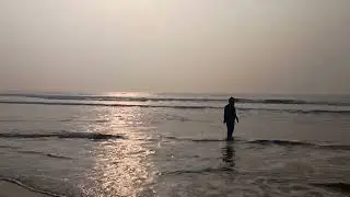 Enjoying at Antarvedi beach
