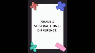Subtraction & difference #maths #shorts #shortvideo