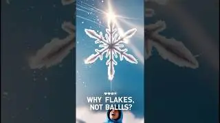 Why Snow Falls as Flakes and Not Balls: Amazing Snowflake Physics Explained! ❄️✨ #Snowflake #Shorts