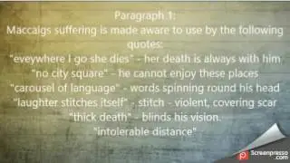 Higher English - Critical Essay - Suffering