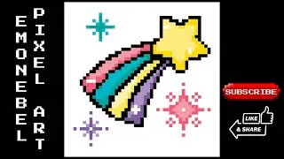 Star Pixel Art | Cute & Aesthetic Pixel Art Full Process | emonebel