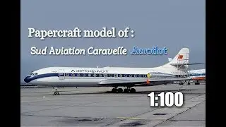 SudAviation S.E 210-59 Caravelle papercraft model (DIY)