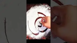 Allah Name Calligraphy with Flour | Unique Islamic Art #shorts