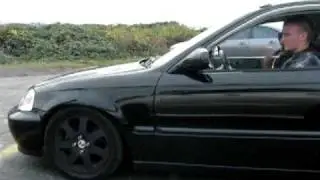 Stock B16 Turbo Civic E85 VS STI