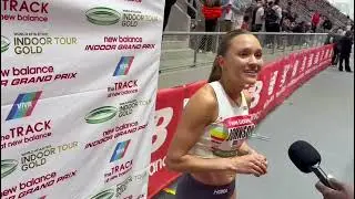Синклер Джонсон занял 2-е место в забеге на 1500 метров на турнире New Balance Indoor Grand Prix.