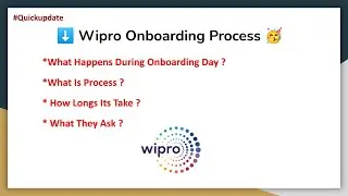 Wipro Onboarding Process | What they Ask | What Happened In Onboarding Day | Elite Wilp Turbo |