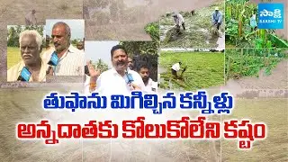 తుఫాను మిగిల్చిన కన్నీళ్లు | Cyclone Montha Effect on AP Agriculture | Paddy Crop Damage | Sakshi TV