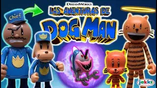 Las Aventuras de DOG MAN - Colecci&oacute;n de Figuras de la Pel&iacute;cula (2025) - Pack Super Cool - TOY SHOTS