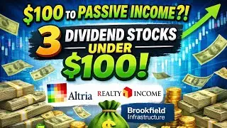 3 Dividend Stocks UNDER $100 That Pay REAL Income (Buy & Hold) 📊💸 #Dividends #BuyAndHold#FinanceTok 
