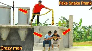 Fake King Cobra snake prank 2022!!Fake Snake Prank Video On Crazy Public By Sutton Prank TV