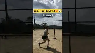 Hp police girl's High Jump 3.7feet 💯🔥 #highjump #hppolicebharti #nokri #motivated #police #befit