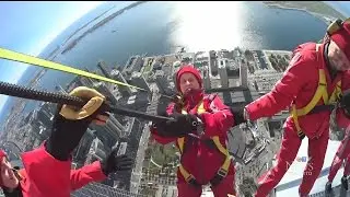 A 94-year-old woman does the CN Tower EdgeWalk