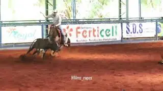 Cl&aacute;udio Renato x kira Sugar GSA Team Roping   Royal Ropes Cristal Country  Cheek Selas Steel Bulls