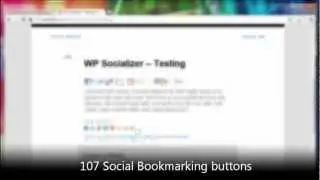 WP Socializer - WordPress plugin - Features overview