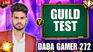 FREE FIRE LIVE GUILD TEST 1V2 WITH SUBSCRIBE 👍ID REACTION 😁 6V6 CUSTOME #freefire #dadagamer272