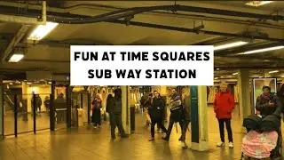 NYC Subway Drum Battle 🎵 | Times Square 42 St | Street Performer & Bucket Drummer