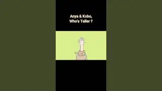 Anya & Kobo, Who's Taller? #shorts #animatedhololive  #hololiveanimation