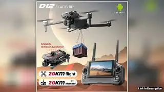 New D12 GPS Drone 3Axis Gimbal With Touch Screen Profesional 8K HD Camera FPV Obstacle Avoidance Br