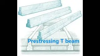 Prestressed concrete T beam making machine