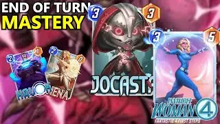 MARVEL SNAP INDONESIA - JOCASTA + COMBO END OF TURN =  LEDAKAN POWER!! JOCASTA INVISIBLE WOMAN DECK