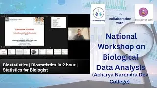 Biostatistics | Biostatistics in 2 hour |  Statistics for Biologist