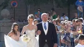 La Boda de Carlos Baute y Astrid Klisans en El Escorial - Llegada de Astrid