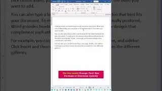 👌 MS Word Super Trick to Scale Paragraph Text Size | #msword | Ethica