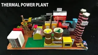 How to make Thermal power plant school project step by step ! Thermal power plant project for school