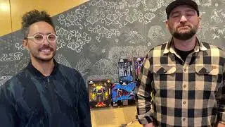 New Meta Travelers action figures on display Toronto action figure comic con
