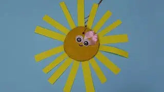 DIY | How to Make a Cute Wooden Disk Sun | Easy Paper Crafting Idea | Decoration