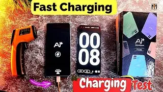 AI Plus 0 to 100% Charging Test ⚡| PD2.0 Fast Charging | Real Heat Test 🔥