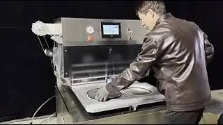 Fully automatic meat rotary modified atmosphere packaging machine