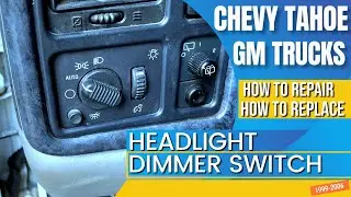 EASY DIY REPAIR OR REPLACE DASH LIGHT SWITCH ON CHEVY TAHOE GM TRUCKS