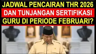 Breaking news jadwal dan tanggal pencairan tunjangan sertifikasi guru bulan Februari dan THR 2026?
