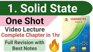One shot || 1. Solid state chemistry class 12 MAHARASHTRA BOARD with best handwritten notes || #nie