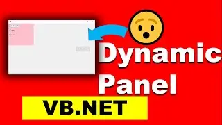 How to get Dynamic Panel in Vb.net | Dynamic Panel in VB.NET | Visual Studio |