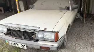 Old JDM Car Nissan Laurel C31 (Datsun) long time stay on the street