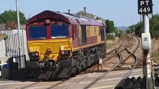EWS 66169 passes Llanelli with great tones doing driver training from Margam to Fishguard and back