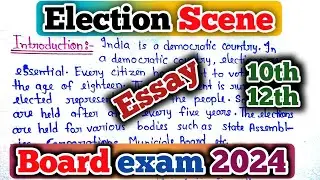 Election Article In English/Article On Election/Election Essay In English Class 12th
