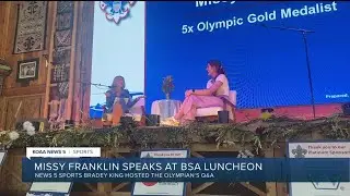 Bradey King hosts Q&A at BSA Luncheon for Missy Franklin