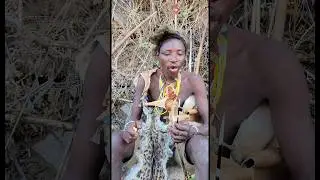 Into the hadza land #hadzabetribe #wildlife #eatingfood #shorttrending