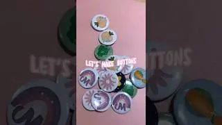 Let's Make Buttons #studiovlog #buttons #buttonpress #personalized #vlogs #kawaii #smallbusiness