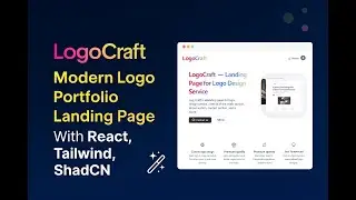 #1 LogoCraft – Modern Logo Portfolio Landing Page with React, Tailwind, ShadCN
