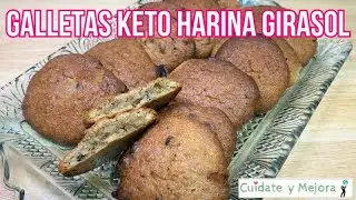 ▷ GALLETAS KETO DE HARINA DE PIPAS O SEMILLAS DE GIRASOL 🍪 SIN GLUTEN  ⚡ SIN AZÚCAR