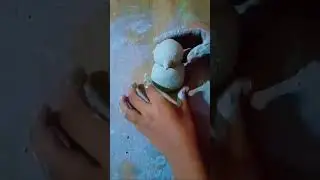 ⛄I am make snowman with chalk powder⛄