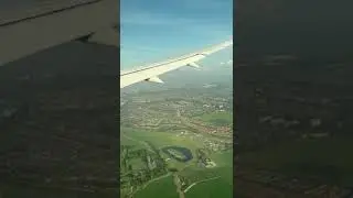 Aerial Approach to Amsterdam Airport Schiphol | Stunning Views