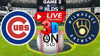 🔴Chicago Cubs vs Milwaukee Brewers. Live NLDS MLB Baseball. Play by Play 3D Presentation Livestream
